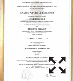 Dr.iur (Universität Basel, 1985)