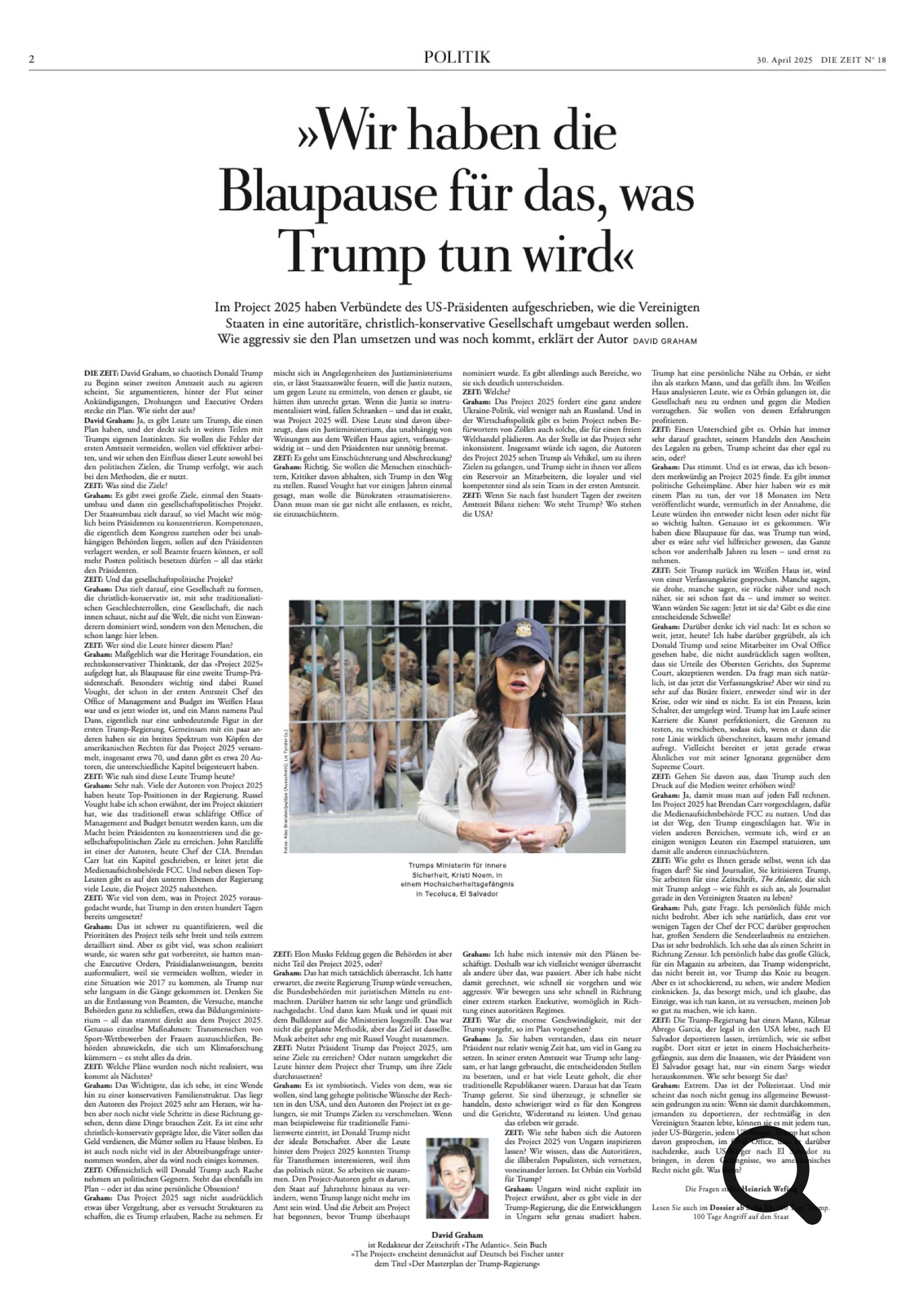 "Wir haben die Blaupause für das, was Trump tun wird."